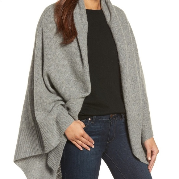 Halogen Accessories - Halogen Pure Cashmere Wrap Scarf Shawl Cape